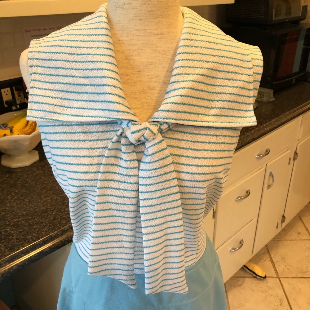 Vintage 70s Sweet Sailor Dress